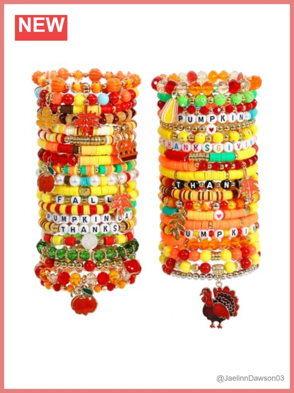 40 Pcs Stretch Stackable Elastic Layering Friendship Bracelets Boho Summer